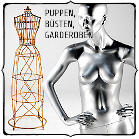 Puppen, Büsten, Garderoben