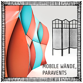 Mobile Wände, Paravents