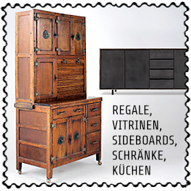 Regale, Vitrinen, Sideboards, Schränke, Küchen