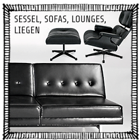 Sessel, Sofas, Lounges, Liegen